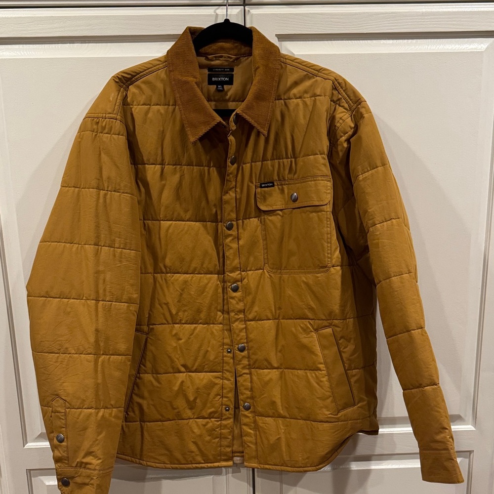 Brixton Men's Brown Quilted Shirt Jacket